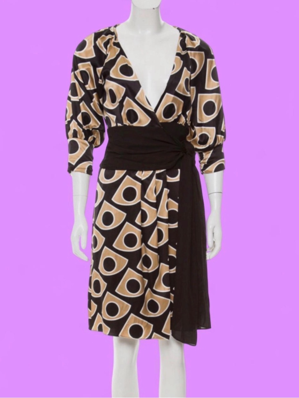 Diane Von Furstenberg Lanii Silk Wrap Dress